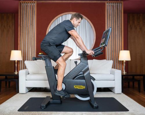 Each Kempinski Fit Room will be equipped with a Technogym Bike and Technogym Case