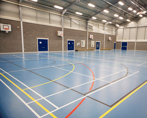 Gerflor's ideal solution for Cheshire sports college