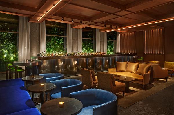 The Ian Schrager Company designed the “provocative and flamboyant” interiors