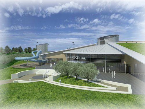 The proposed new leisure centre for Ely.