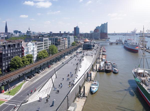 Zaha Hadid Architects’ Hamburg River Promenade scheme