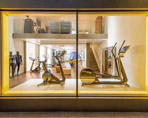 The two-floor space, covering 3,500sq ft, is located in the heart of the West Hollywood Design District / Technogym