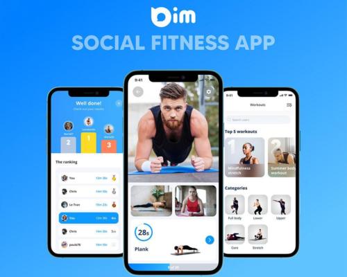 Social fitness app Bim launches – offers live home workout sessions with up to 20 people