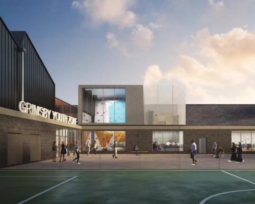 Facilities at the 5,440sq m Grimsby centre will include a fitness club and boxing gym / John Puttick Associates