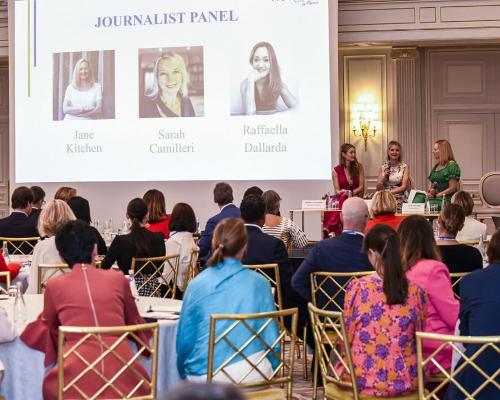 This year's Forum HOTel&SPA event included a panel of journalists with Jane Kitchen of Spa Business acting as moderator. / Faust Favart
