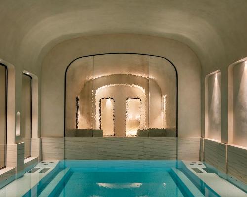 Subterranean hotel spa brought to life underneath central Paris