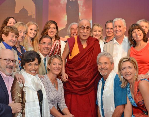 The Dalai Lama at the GWS in India / photo: GLOBAL WELLNESS SUMMIT 