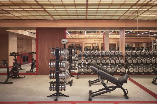 The gym at Surrenne is fitted with a range of kit from different suppliers / photo: Surrenne