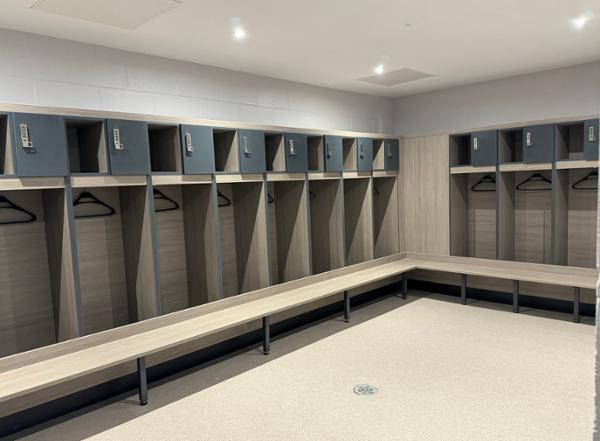 Safe Space Lockers at the Bobby Moore Sports Hub / photo: Safe Space Lockers