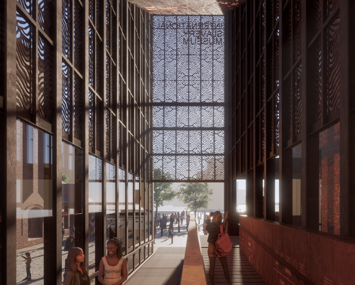 The entrance pavilion of the International Slavery Museum / Feilden Clegg Bradley Studios