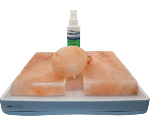 The Himalayan Salt Sauna Detox Foot Tray / Saltability