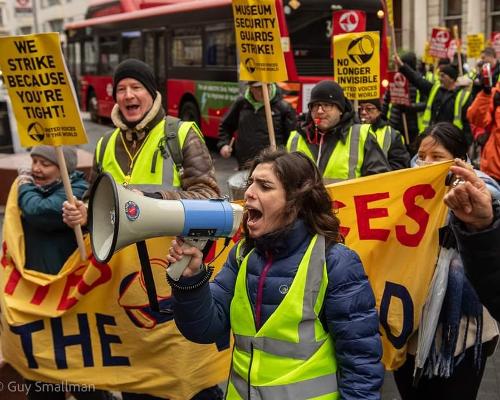 United Voices of the World striking in London / Guy Smallman