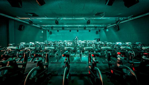 The Ride Studio is able to cater for large classes, offering 64 of the latest ICG bikes