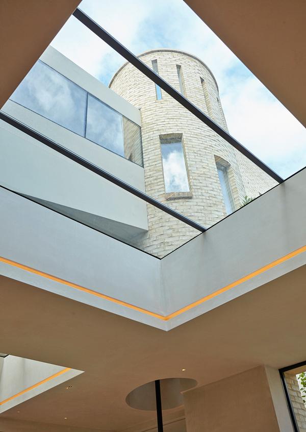 Maximising light with skylights and large windows was key, says Michaelis. 