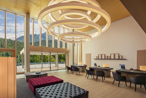 The Waldhotel’s rooms have been placed to allow as much natural light as possible to enter