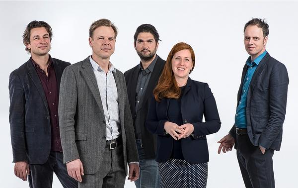 The West 8 leadership team from left 
to right: Edzo Bindels, Martin Biewenga, 
Daniel Vasini, Claire Agre and Adriaan Geuze