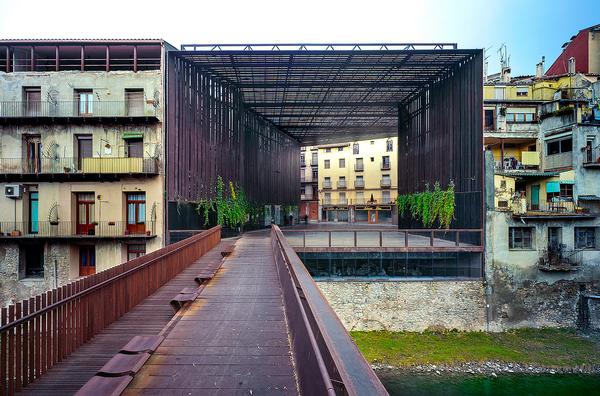 RCR designed a public space in place of the demolished La Lira theatre in Ripoll, Spain