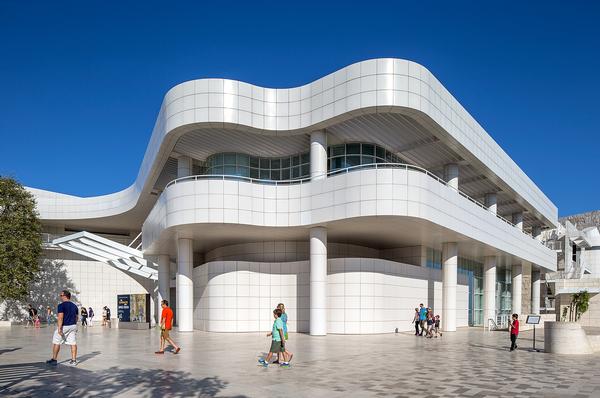 Meier won the commission to design the Getty Center in 1984. It opened in Los Angeles in 1997