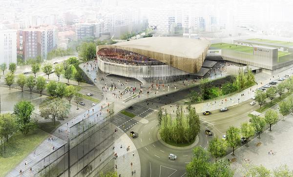 The new 10,000 stadium will replace the existing 7,500 seat Palau Blaugrana