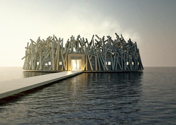 Designs for the Arctic Bath, due to open in Sweden in 2018