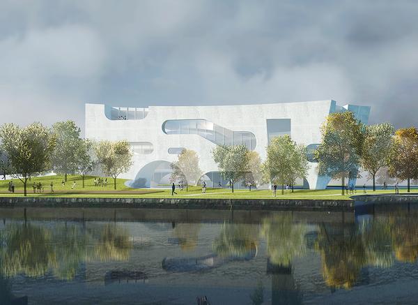Future projects include The Shanghai Cofco Cultural & Health Center, inspired by concepts of clouds and time