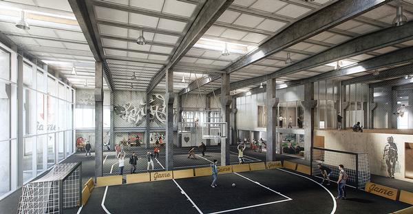 Streetmekka Viborg will feature indoor street football and street basketball pitches