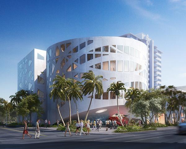 The OMA-designed Faena Arts Center is made up of two volumes, which can be used as exhibition or events space / PHOTO: dbox