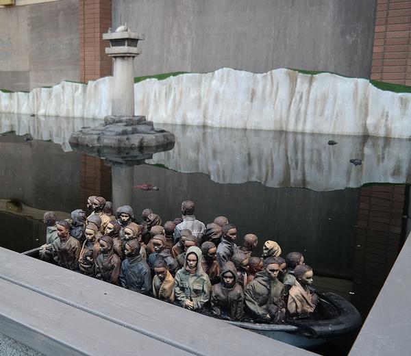 Banksy’s Immigrants on a Boat 