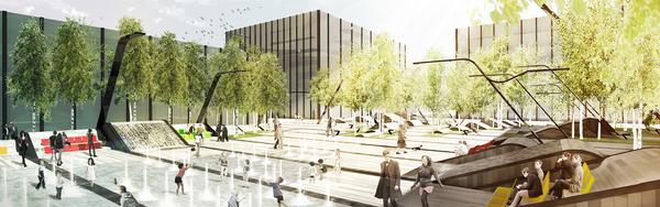 Vilnius Plaza will be located on the former Zalgiris Stadium site in Lithuania’s capital city