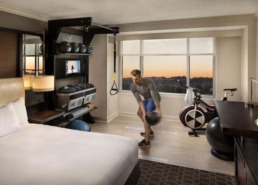 What’s in a Hilton fitness room?