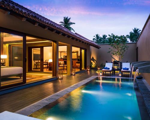 Designed by the late Sri Lankan architect Geoffrey Bawa, Anantara Kalutara is surrounded by tropical gardens and coconut palms, and features a simplistic elegance