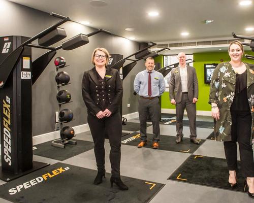 L-R: Fiona McNorton, Matthew Emery and Scott Niven, all of the Bannatyne Group, and Rachel Wrightson, general manager, Bannatyne Edinburgh (Queen Street) / Bannatyne Group