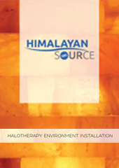 Himalayan Source: Halotherapy is very versatile in its application to a spa, and can be installed as a small section of wall to an entire backlit enclosure with heated benches. If space is limited, Himalayan salt blocks can be installed as partial walls, as framed wall décor, or added to the room as a stand-alone unit.