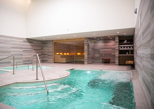 The two-storey spa has an extensive treatment menu and the aqua vitality circuit is a facility highlight