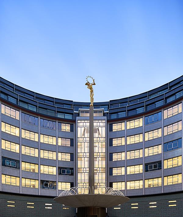 The circular Helios building housed the headquarters of BBC Television between 1960 and 2013. The building is Grade II listed