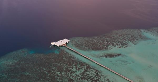 The Muraka Villa at the Conrad Maldives Rangali Island features an undersea bedroom with interiors by Yuji Yamazaki / Photo: Justin Nicholas