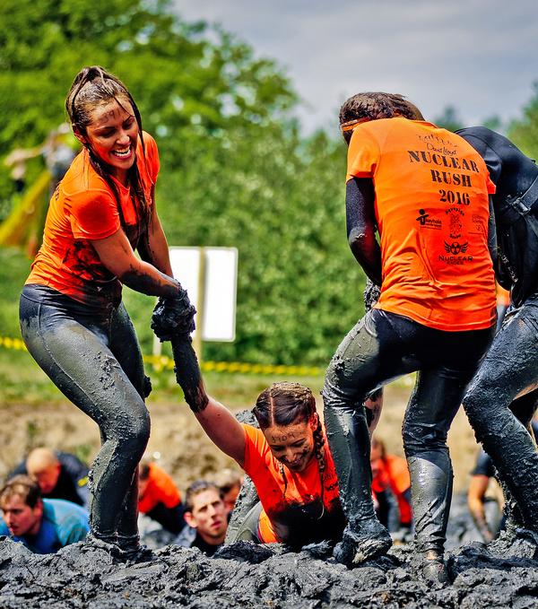 Unlike standard running events, OCR events rely on teamwork to complete
