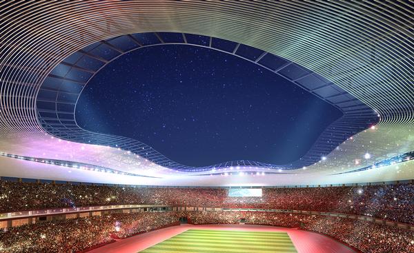 The New National Stadium designs were a joint venture between Ito, Nihon, Takenaka, Shimizu and Obayashi