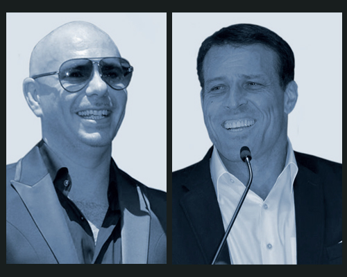 People profile: Pitbull and Tony Robbins