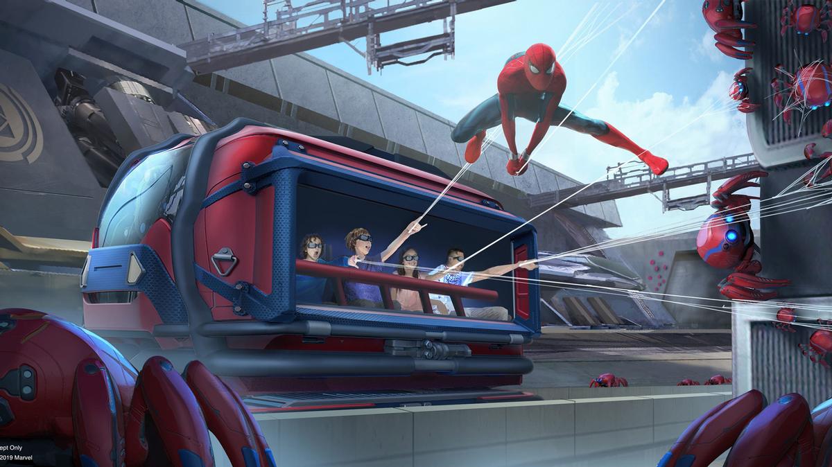 Disney reveals high-flying Spider-Man animatronic stunt robot for Avengers  Campus  news